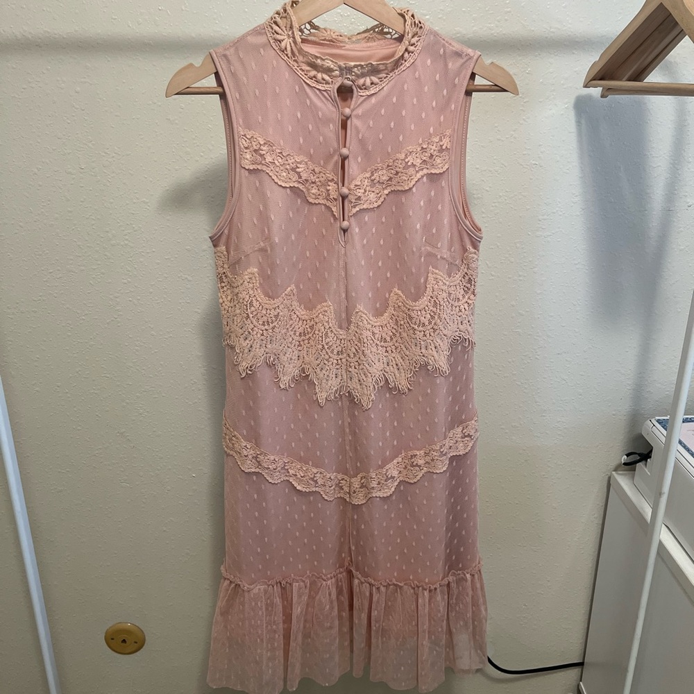 Pink vintage style dress